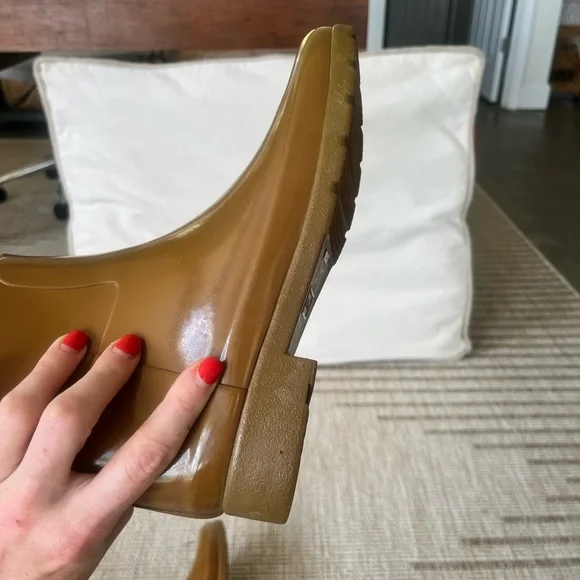 Women’s HUNTER ORIGINAL TALL Refined GLOSS Rain Boots SIZE 8 Brown - Picture 11 of 13